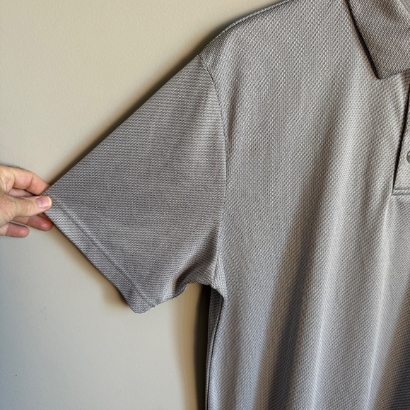 Pro Tour Mens Performance Golf Polo Shirt Gray Large Short Sleeve Logo Clubhouse - Picture 3 of 14